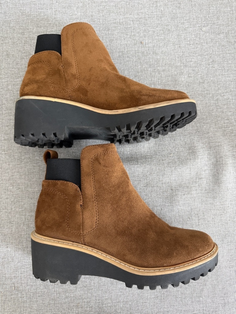 DV by Dolce Vita Rango Brown  Chelsea Wedge Booties